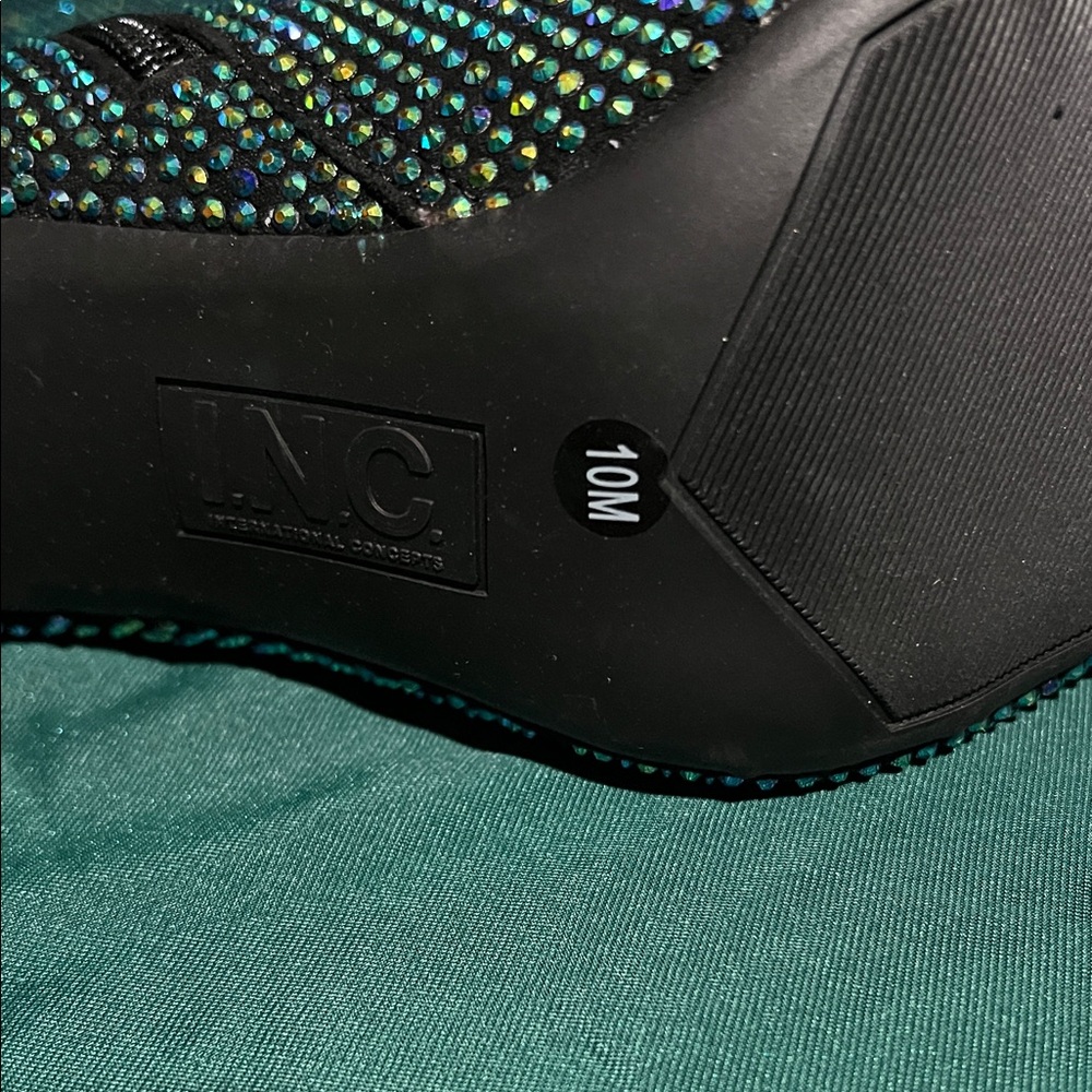INC International Concepts Glittering Heeled Boots - Picture 3 of 12